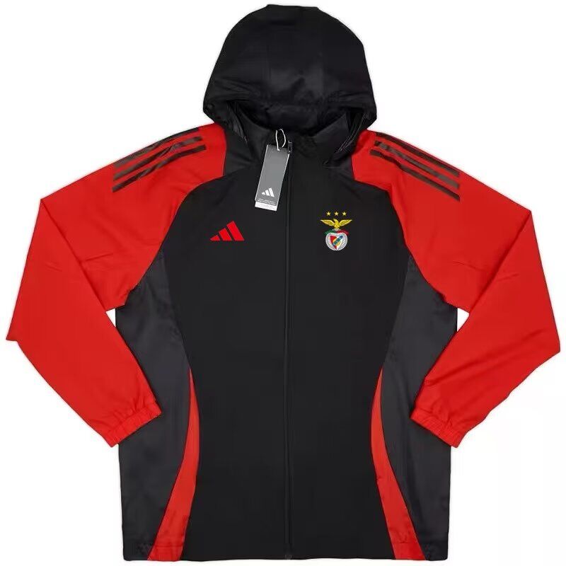 AAA Quality Benfica 24/25 Wind Coat - Black/Red